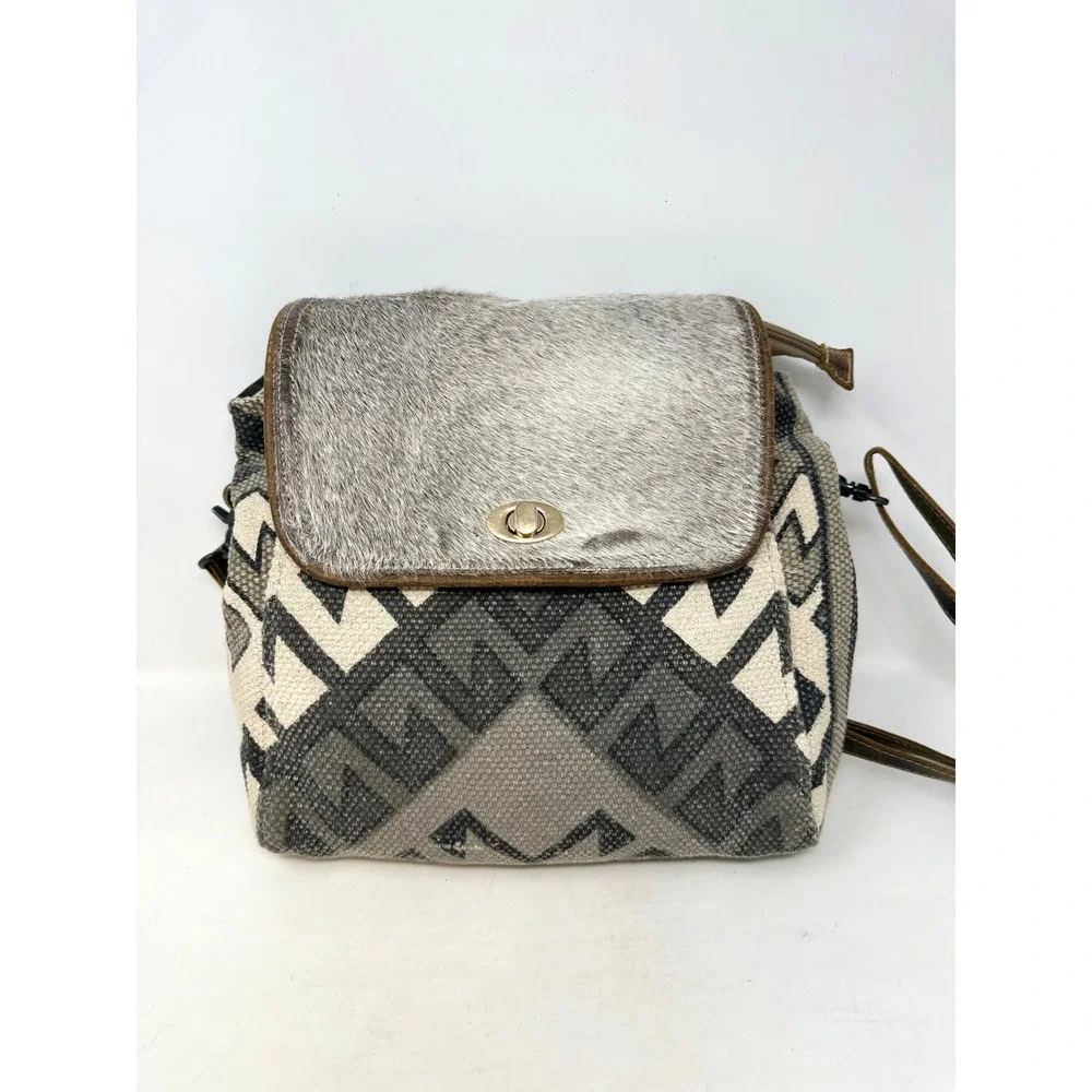 Myra Back‎ Upcycled Mixed Material Backpack